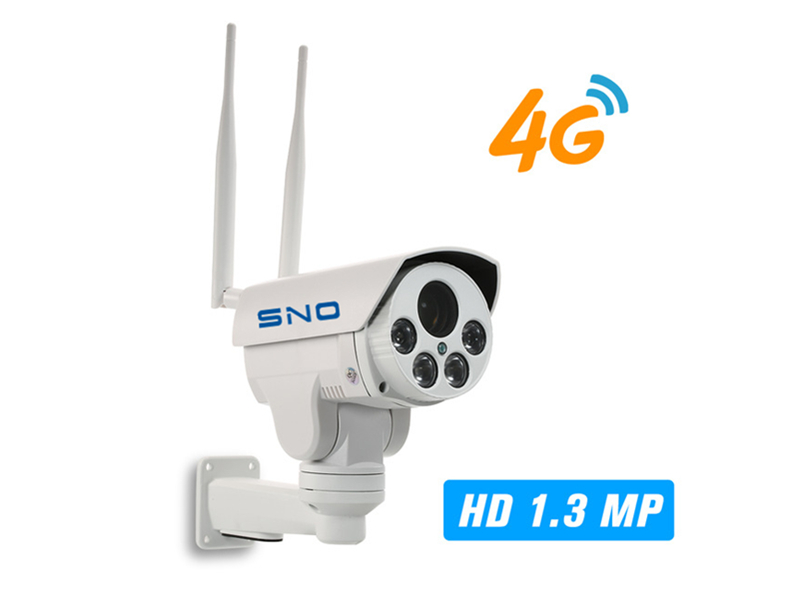 SNO 5.0MP PTZ 4G 3G SIM Card Outdoor Bullet 5X Zoom Camera SNO-Q4D-4G-50