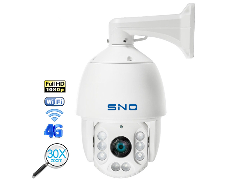 SNO 1080P PTZ 4G 3G SIM Card Outdoor Speed Dome 30X Zoom 300M Camera SNO-B8D-4G-20  