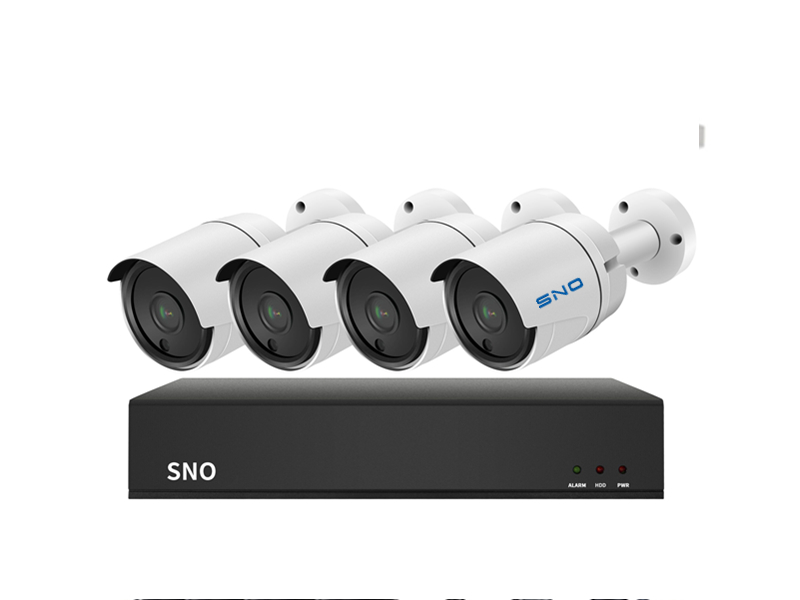 SNO 5MP 4CH NVR kit outdoor waterproof HD POE motion alarm IR security CCTV P2P IP camera system SNO-IP4022NF