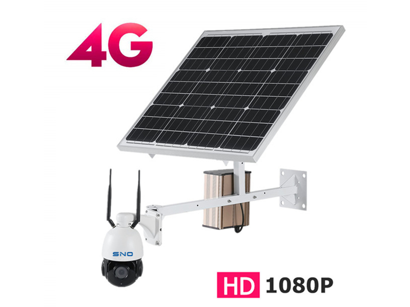 SNO Solar Power 3g 4g PTZ IP Camera Kits SNO-B6C-4G-20+SNO-SP60W30AH