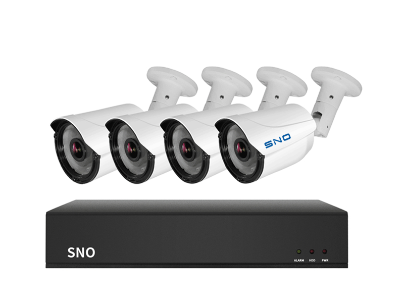 SNO Promotional Style Intelligent H.265 4CH POE NVR Kit 3.0MP POE Security IP Camera CCTV System SNO-IP406SF