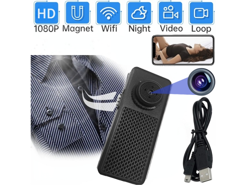 Mini Camera 1080P HD Portable Wireless WIFI Surveillance Cam Button Camera Secret Video Recorder Body Cam Remote Monitor DVR