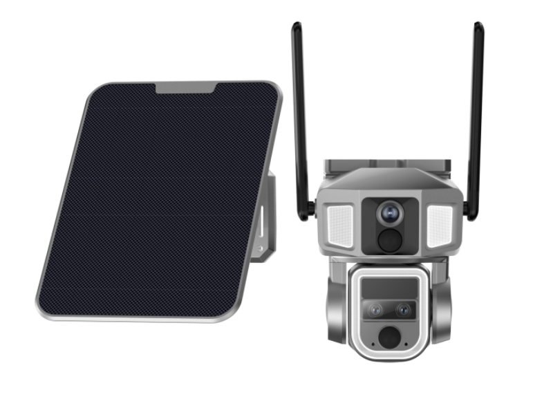 2K 4G Sim Card Outdoor Solar Camera WIFI Wireless PTZ Solar Camera With Solar Panel Smart PIR Human Detection Surveillance cam