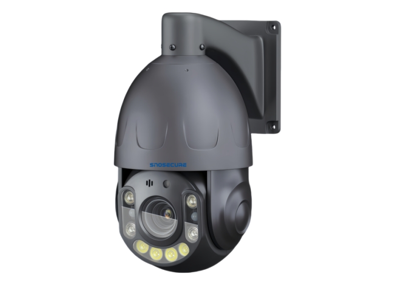 SNOSECURE Outdoor POE WiFi 4G CCTV Security Camera 8MP IP Network with 4K Resolution Two-Way Audio Night Vision Built-in Mic NVR Options