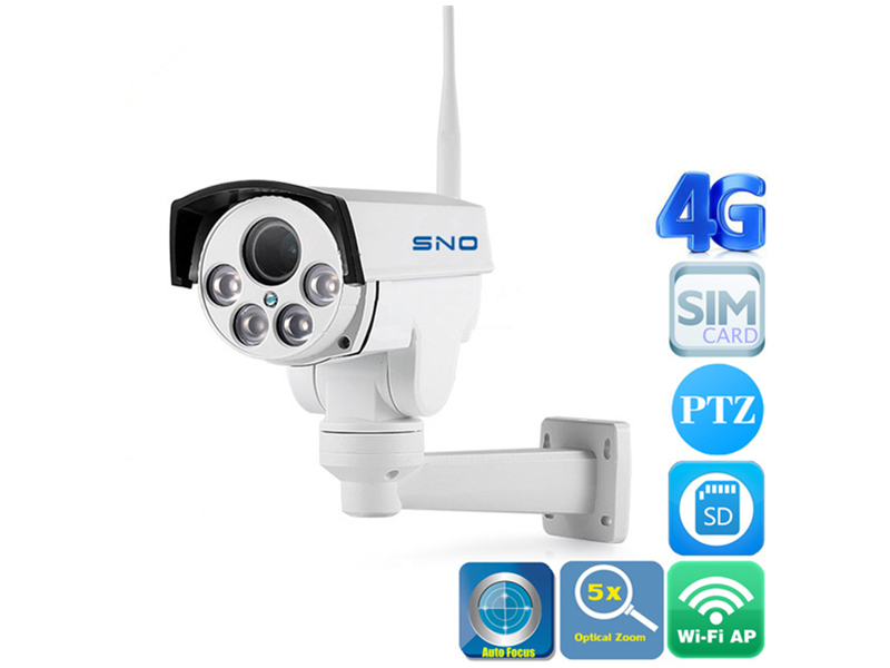 4K 8MP 4G SIM Card PTZ IP Camera WIFI Audio 5X 10X Optical Zoom 5MP CCTV Security Bullet Cameras Outdoor IR 50M P2P CamHipro