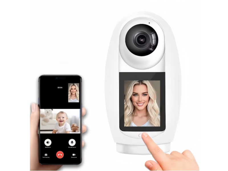 SNOSECURE 3MP WiFi PTZ Camera HD Video Call Baby Monitor with Human Detection Alarm AI Technology for Security