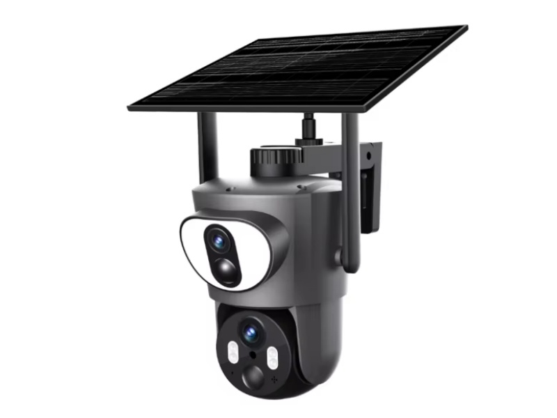 SNOSECURE 6MP Battery Powered Dual Lens 3K 6W CCTV Solar Security Camera System IP Outdoor Wireless 4G CMOS Sensor Pir Ptz Features