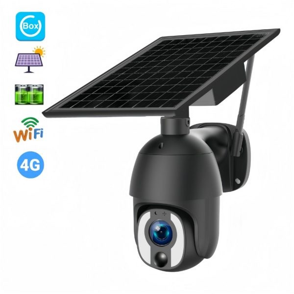 SNOSECURE Wistino 4G WIFI GSM Solar Battery CCTV Camera 5MP Ubox PTZ 10X Zoom PIR Alarm Security Outdoor Low Power Solar Camera 4G