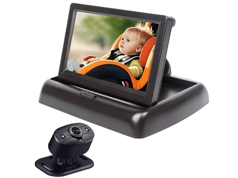 4.3inch Baby Car Camera for Backseat HD Easy Setup Carseat Camera Rear Facing Infant in the Car