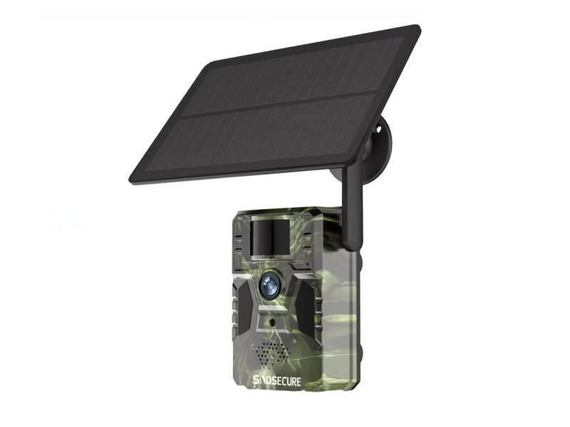 SNOSECURE 2K 4G Solar Trail Camera 12MP PIR Motion Detection 15M IR NIght Vision GPS Hunting Wildlife Cameras with Solar Panel