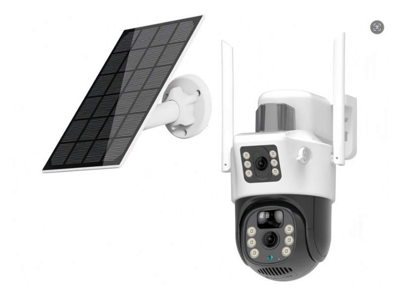 Tuya WiFi / 4G Solar Camera 360 Video Surveillance Dual Lenses 8MP 4K Webcam Night Vision Auto Track CCTV Security Camera Outdoor PTZ